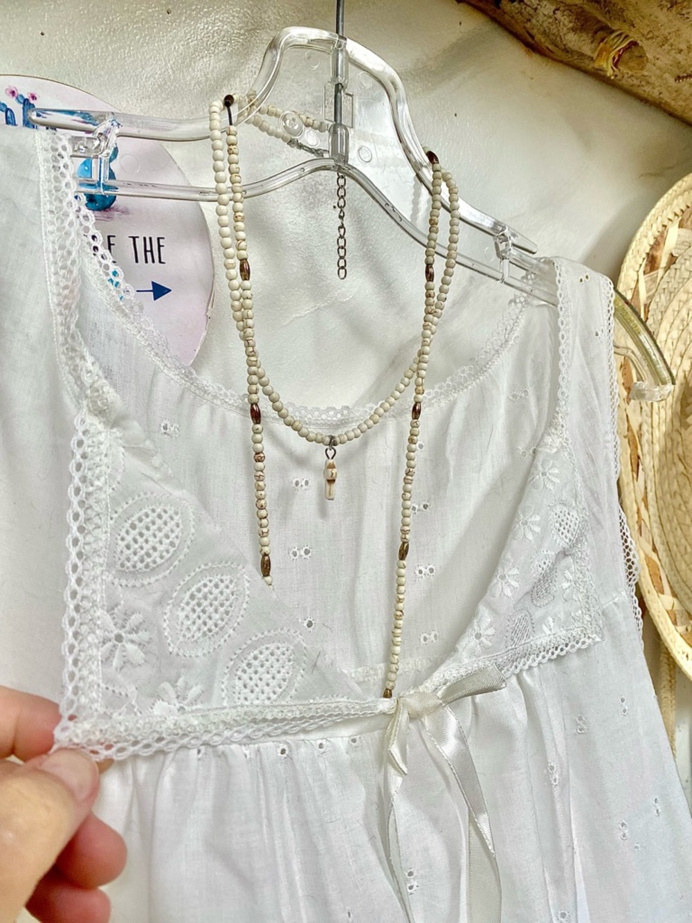 Prairie/victorian/farmhouse boho dress/gown w shabby chic peasant lounge vibe - Picture 2 of 11